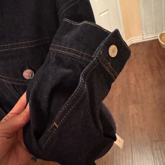 Reformation Jori Cropped Denim Jacket New Size XS - Picture 14 of 15